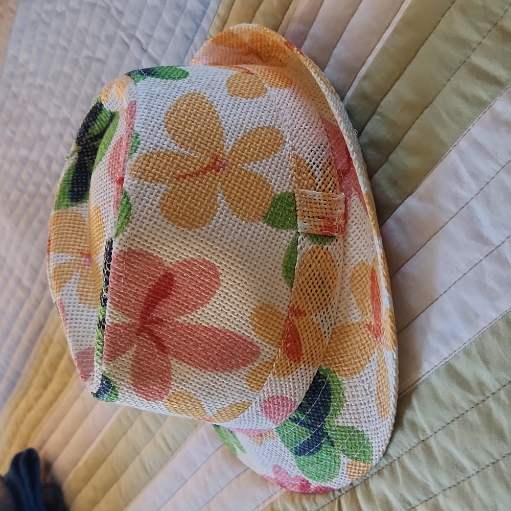 Floral fedora